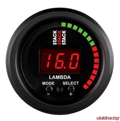AutoMeter GAUGE; WIDEBAND AIR-FUEL RATIO (LAMBDA); PRO-CONTROL; 52MM; BLK - ST3403