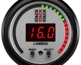 AutoMeter GAUGE; WIDEBAND AIR-FUEL RATIO (LAMBDA); PRO-CONTROL; 52MM; WHT