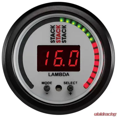 AutoMeter GAUGE; WIDEBAND AIR-FUEL RATIO (LAMBDA); PRO-CONTROL; 52MM; WHT - ST3404