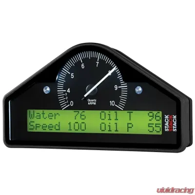 AutoMeter ACTION REPLAY DASH; BLK; 0-4-10K RPM (PSI; DEG. C; MPH) - ST8100AR-F-U