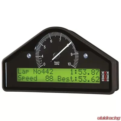 AutoMeter ACTION REPLAY DASH; BLK; 0-4-10K RPM (BAR; DEG. C; KM/H) - ST8100AR-F-E