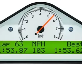 AutoMeter MULTI-FUNCTION DASH DISPLAY LOGGER (MFD); WHT; 0-3-10.5K RPM