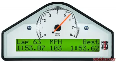 AutoMeter MULTI-FUNCTION DASH DISPLAY LOGGER (MFD); WHT; 0-3-10.5K RPM - ST8916S-Q