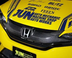 JUN Carbon Front Grille Honda Fit