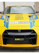 JUN Carbon Fiber STD Front Under Diffuser Nissan GT-R R35 09-16                                     - 8014M-N002 - Image 6