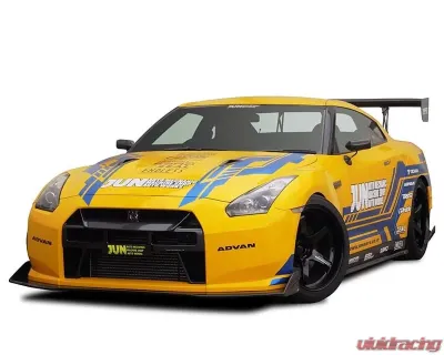 JUN Carbon Fiber STD Front Under Diffuser Nissan GT-R R35 09-16 - 8014M-N002
