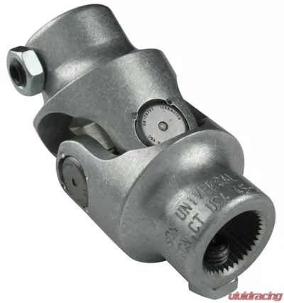 Borgeson Steering Universal Joint; Aluminum; 11/16-40 X 3/4 Smooth Bore - 212864