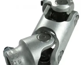 Borgeson Steering Universal Joint; Double; Aluminum; 1in.48 X 3/4DD