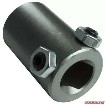Borgeson Steel Steering Coupler. Fits 3/4in.-Double D X 3/4in.-Double D - 314949