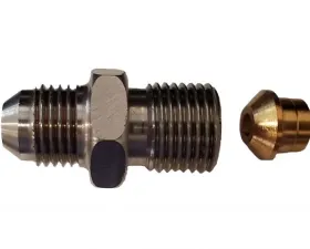Borgeson GM Steering pump adapter. Adapts O-ring or flare power steering pumps to a -6AN.