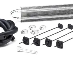 Borgeson Standard steering cooler kit. Includes cooler, hose, hose clamps and mount kit.