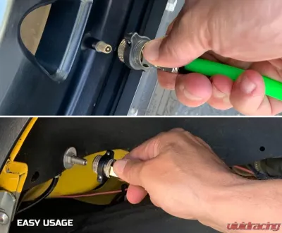 Up Down Air Jeep JK Tire Inflator System 4 Tire For 18-20 Jeep Wrangler 2/4 Door W/Engine Mount With Box, Fittings, Hoses and Storage Bag Black - 218-1819