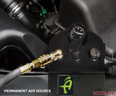 Up Down Air Jeep JK Tire Inflator System 4 Tire For 18-20 Jeep Wrangler 2/4 Door W/Engine Mount With Box, Fittings, Hoses and Storage Bag Black - 218-1819