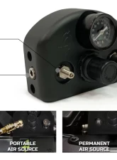 Up Down Air Jeep JK Tire Inflator System 4 Tire For 18-20 Jeep Wrangler 2/4 Door W/Engine Mount With Box, Fittings, Hoses and Storage Bag Black                                     - 218-1819 - Image 11