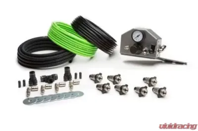 Up Down Air 4 Tire Inflation System Ford Raptor Engine Bay W/Engine Mount With Box, Fittings, Hoses and Storage Bag Black - 220-0118