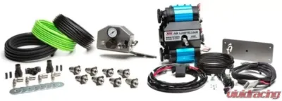 Up Down Air 4 Tire Inflation System Ford Raptor Engine Bay W/Engine Mount With Box, Fittings, Hoses and Storage Bag Black - 220-0118