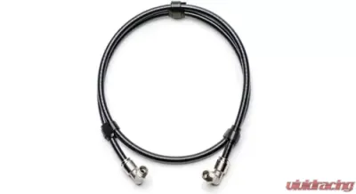 Up Down Air Air Brake Tubing 24 Inch of Hi Temp Air Brake Tubing And 2 Each 90 Degree 3/8 Inch Swivel Push to Connect Fittings - 24-2112