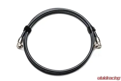 Up Down Air Air Brake Tubing 72 Inch of Hi Temp Air Brake Tubing And 2 Each 90 Degree 3/8 Inch Swivel Push to Connect Fittings - 72-2112