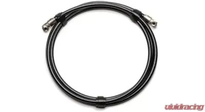 Up Down Air Air Brake Tubing 96 Inch of Hi Temp Air Brake Tubing And 2 Each 90 Degree 3/8 Inch Swivel Push to Connect Fittings - 96-2112