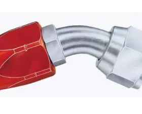 Aeroquip #4 45 Deg Hose End - Bulk