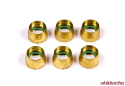 Aeroquip Universal -8 Replacement A/C Brass Sleeves (6pk) - FCM2431
