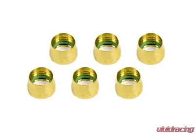 Aeroquip Universal -10 Replacement A/C Brass Sleeves (6pk) - FCM2432
