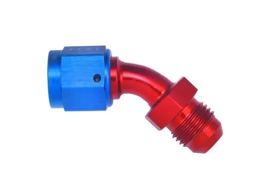 Aeroquip Universal #8 Male to #8 Female 45 Deg Swivel Fitting - FCM3149