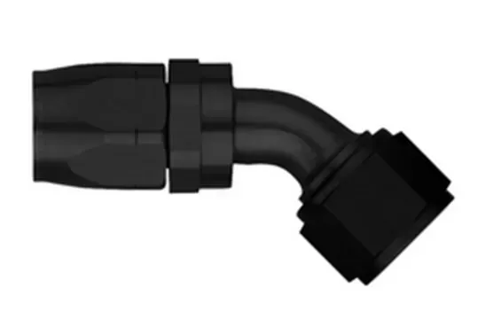 Aeroquip Universal #10 45 Deg Hose End Black - FCM4424