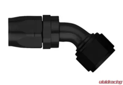 Aeroquip Universal #10 45 Deg Hose End Black - FCM4424