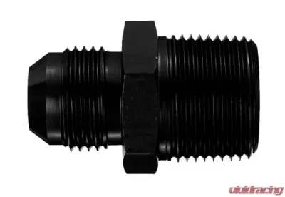 Aeroquip Universal #6 to 1/2in Pipe Alum Adapter Black - FCM5013