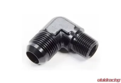 Aeroquip Universal 90 Deg #12 to 1/2in Alum Adapter Black - FCM5017