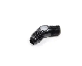 Aeroquip Universal 45 Deg Alum #6 Flare 1/4 in Black