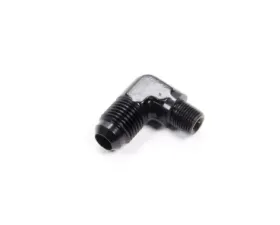 Aeroquip Universal 90 Deg Alum #6 Flare 1/8 in Black