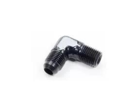 Aeroquip Universal 90 Deg Alum #6 Flare 1/4 in Black