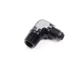 Aeroquip Universal 90 Deg Alum #6 Flare 3/8 in Black