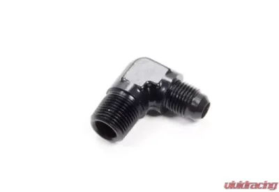 Aeroquip Universal 90 Deg Alum #6 Flare 3/8 in Black - FCM5035