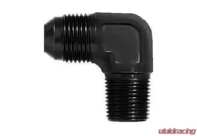 Aeroquip Universal 90 Deg Alum #8 Flare 1/4 in Black - FCM5036