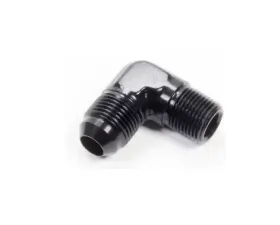 Aeroquip Universal 90 Deg Alum #8 Flare 3/8 in Black