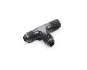 Aeroquip Universal Alum Run Tee #6 Flare 1/4in Black