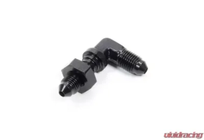 Aeroquip Universal Alum 90 Deg Bulkhead Union #3 Flare Black - FCM5799