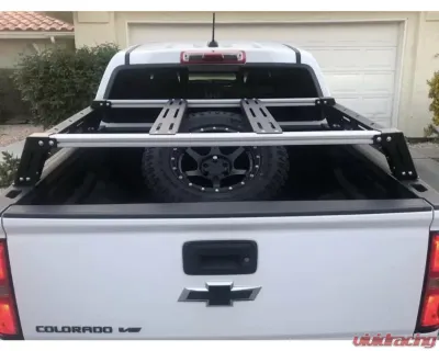 Cali Raised LED Mid Height Overland Bed Rack Short Bed Chevrolet Colorado 14-21 - CR3707