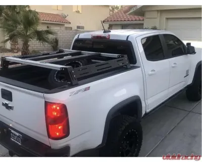 Cali Raised LED Mid Height Overland Bed Rack Short Bed Chevrolet Colorado 14-21 - CR3707