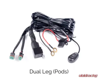 Cali Raised LED Ditch Mount 27W Side Projecting Pods Wiring Harness Toyota Tacoma 2016-2021 - CR2857