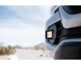 Cali Raised LED Fog Mounts 18W Spot 3x2 Amber Pods Adapters Toyota Tacoma 2016-2021