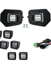 Cali Raised LED Fog Mounts 18W Spot 3x2 Pods Adapters Toyota Tacoma 2016-2021                                     - CR2531 - Image 2