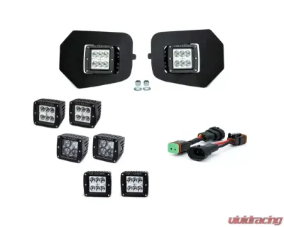 Cali Raised LED Fog Mounts 18W Spot 3x2 Pods Adapters Toyota Tacoma 2016-2021 - CR2531
