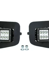 Cali Raised LED Fog Mounts 18W Spot 3x2 Pods Adapters Toyota Tacoma 2016-2021                                     - CR2531 - Image 3