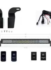 Cali Raised LED Lower Bumper Hidden Mounts 32-Inch Spot LED Bar Wiring Harness Toyota Tacoma 2005-2015                                     - CR2469 - Image 5