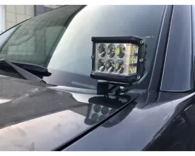 Cali Raised LED Ditch Mount 18W 3x2 Amber LED Pods Wiring Harness Toyota Tacoma 2005-2015