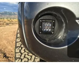 Cali Raised LED Fog Mounts 18W Spot 3x2 Amber Pods Adapters Toyota Tacoma 2005-2011